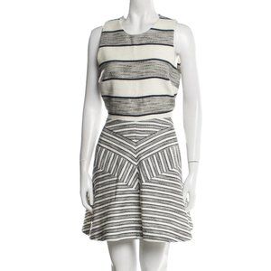 3.1 PHILLIP LIM Striped A Line Mini Dress Size L EUC